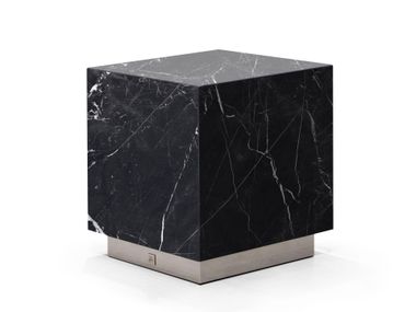 Square Nero Marquina marble central coffee table JR REC FORMITALIA