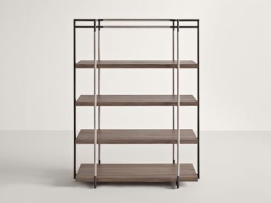 Open steel and wood bookcase BAK Frag
