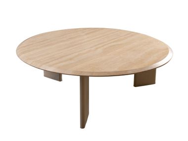 Round marble central coffee table KAWA 100 Frag