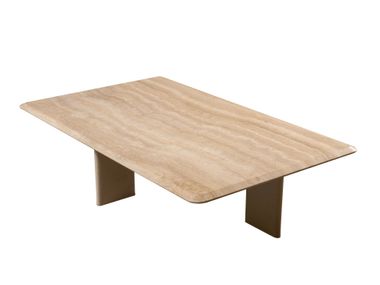 Rectangular marble central coffee table KAWA 130 Frag