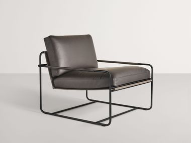 Sled base armchair with armrests RIVIERA Frag