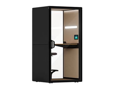 Single acoustic office pod with Integrated Lighting FRAMERY GRADUS FOCUS™ Framery
