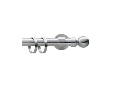 Tringle à Rideau Inox Frenessa 83-130cm - Diamètre 22.2mm - Capacité 15kg - Pour Douche Ou Armoire