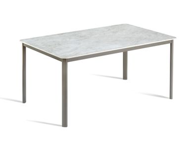 Square or rectangular table with a metal frame KIBBER GABER