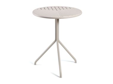 Round technopolymer table LOL POLIWEAVE GABER