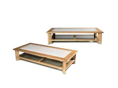 Low iroko garden side table GALLOWAY Visionnaire