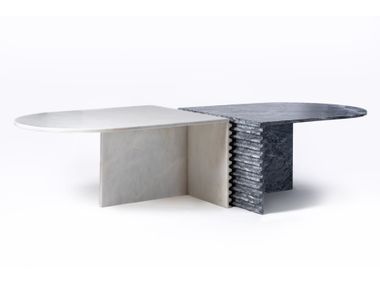 Oval marble table DUETO GALRÃO