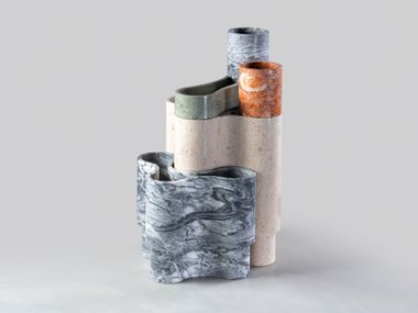 Modular marble vase ONDA GALRÃO