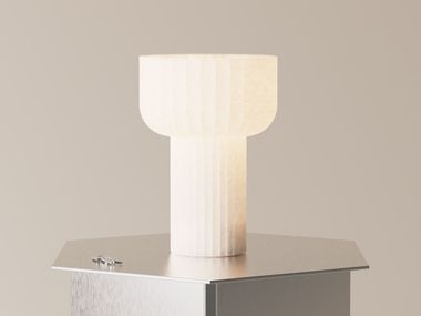 LED Polymer bedside lamp with dimmer WORD GANTRI