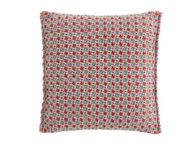 Motif square outdoor polypropylene cushion GARDEN LAYERS BLUE GAN