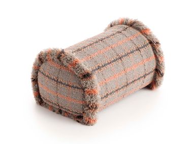 Roll tartan outdoor polypropylene cushion GARDEN LAYERS TERRACOTTA GAN