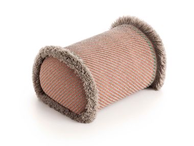 Striped roll outdoor polypropylene cushion GARDEN LAYERS TERRACOTTA GAN