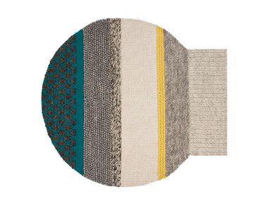 Striped wool rug GLOBO GAN