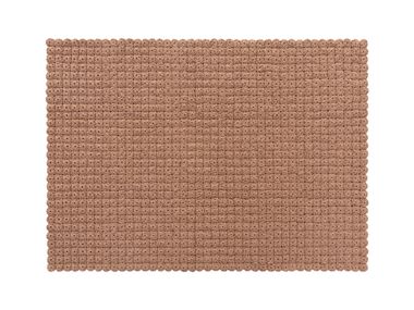 Tappeto a tinta unita in lana MOMOS CAMEL GAN