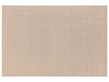 Alfombra rectangular hecha a mano de PET reciclado para exterior SALINE WHITE GAN