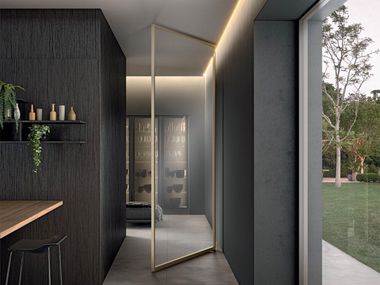 GD DORIGO, KUMO 900-1 Porta a bilico in alluminio e vetro