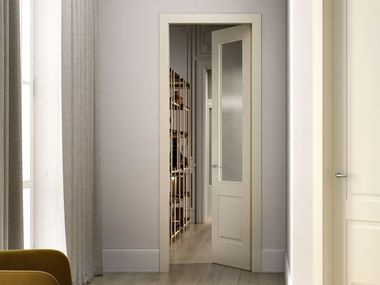 GD DORIGO, VENUS 250V1 Porta a battente pantografata in legno e vetro