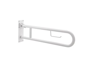 Stainless steel toilet grab bar with paper holder SNUG GEDY