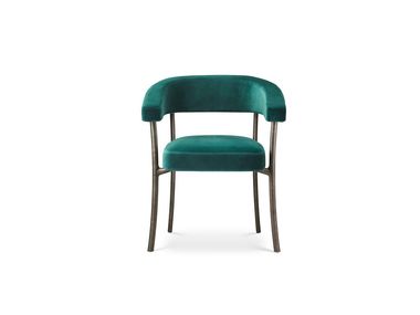 Easy chair with armrests and metal frame KATANA GHIDINI1961