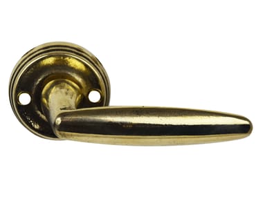 GIARA ART DESIGN-BRONZE, ALA Maniglia in ottone su rosetta