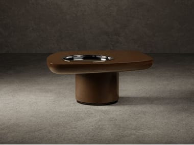 Tavolino quadrato in legno da salotto BLACKBIRD MID Giopagani