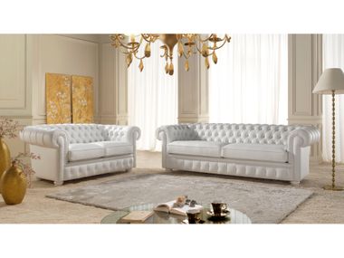 Tufted leather sofa CHESTER BIG Giovannetti Classici