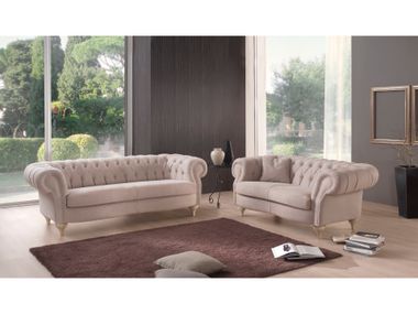 Tufted leather sofa EDIMBOURGH Giovannetti Classici