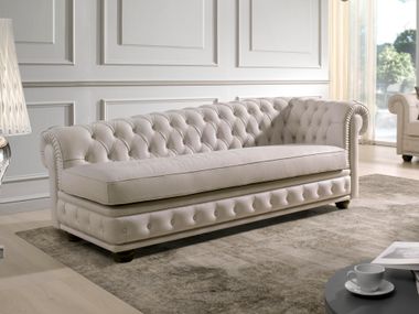 Dormeuse capitonné in pelle PAOLINA Giovannetti Classici