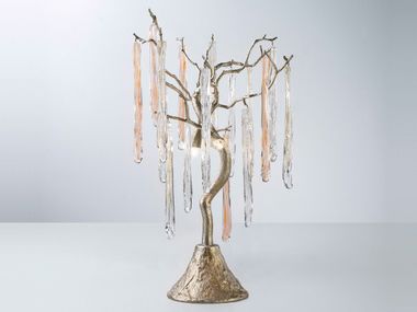 Handmade bronze table lamp GLAMOUR HAILSTONE Serip