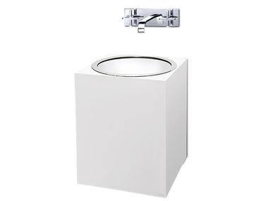 Wall-mounted resin handrinse basin GLOSS Vallvé
