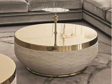 Round coffee table with tray GODWIN Longhi