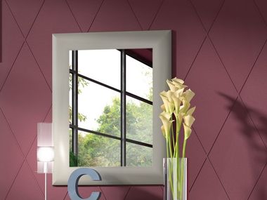 Rectangular framed wall-mounted mirror GOLD CASA +39