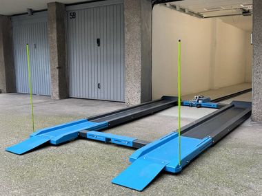 Dreh- und fahrbare Hebebühne MOVY PARK GREEN PARK