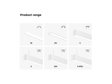 GYON C/S Linear lighting profile By Intra lighting | design Gigodesign