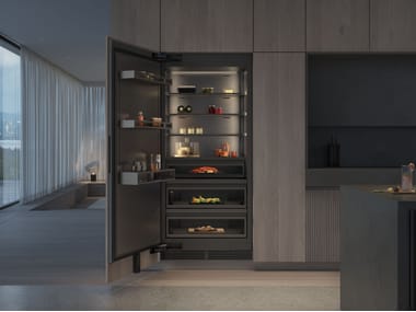Gaggenau, RVC497190 Frigorifero da incasso monoporta in acciaio inox