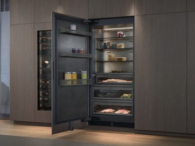 Gaggenau, RVF497190 Congelatore da incasso no frost in acciaio inox con dispenser ghiaccio