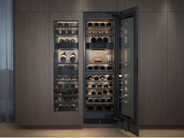 Gaggenau, RVW467170 Cantinetta frigo da incasso in acciaio inox con anta in vetro