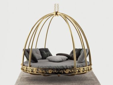 Swing stainless steel armchair ROYAL SWING Galbiati