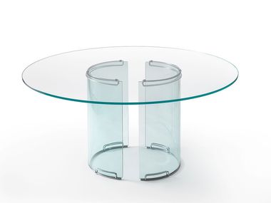 Round crystal table ADAM Gallotti&Radice