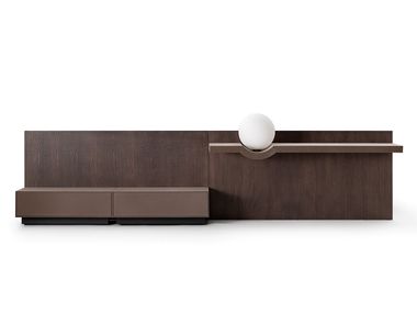 Leather chest of drawers STRESA BOX Gallotti&Radice