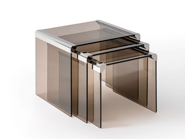 Crystal coffee table for living room T35R Gallotti&Radice