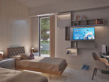 Furnishing solutions for bedroom in modular villas FURNISHING SOLUTIONS - DOUBLE BEDROOM GammaVilla