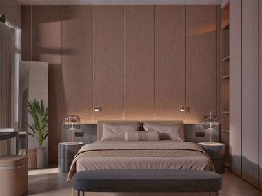 Furnishing solutions for master bedroom in modular villas FURNISHING SOLUTIONS - MASTER BEDROOM GammaVilla