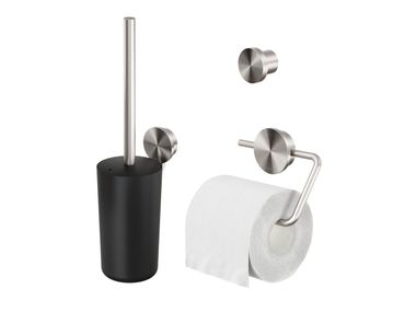 Stainless steel toilet set OPAL Geesa