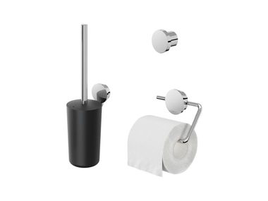 Stainless steel toilet set OPAL Geesa