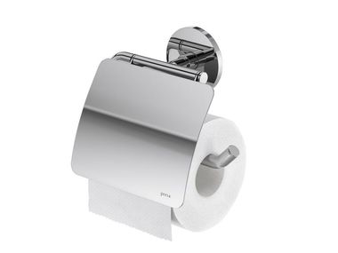 Steel toilet roll holder with cover SUITE Geesa
