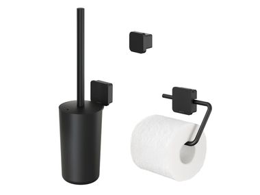 Stainless steel toilet set TOPAZ Geesa