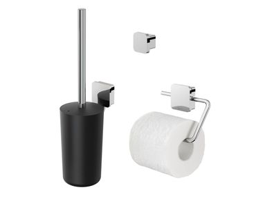 Stainless steel toilet set TOPAZ Geesa