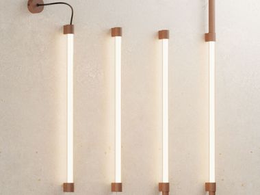 Polycarbonate linear lighting profile LINE PARALLEL CORTEN Genuit