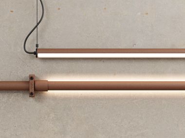 Linear lighting profile SKYNE CORTEN Genuit
